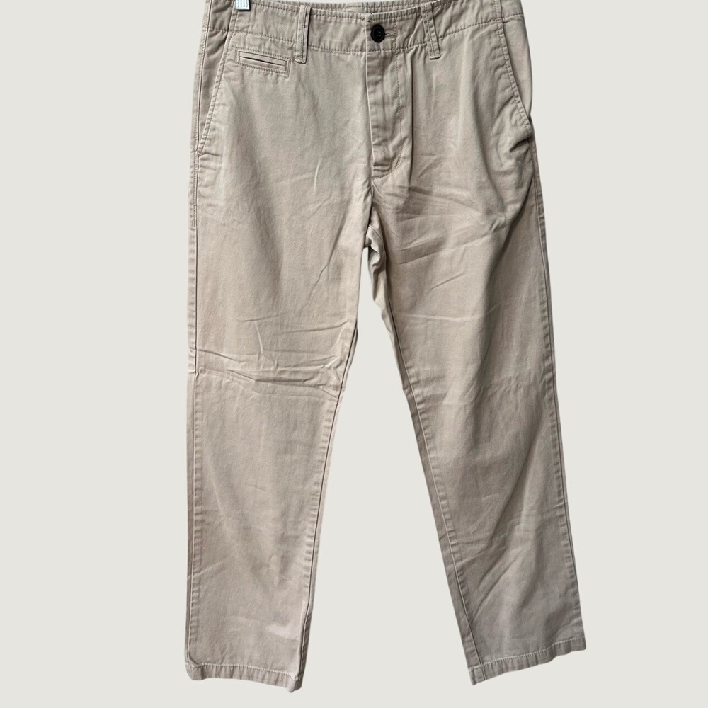 Old Navy Broken In Straight Leg Chino Khaki Pants Mens 30W 32L Light Tan